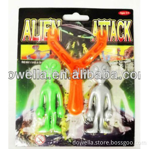 plastic alien slingshot toys,sticky on the wall toys,funny slingshot toys for kids